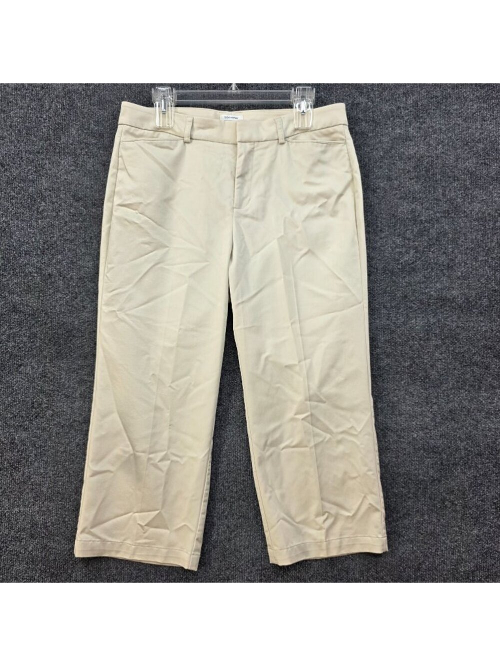 Dockers 10 Metro Capri Pants Beige Khaki Ideal Fit Cropped Chino Coastal Preppy